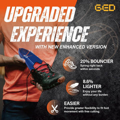 GED basketball insole with arch support for steadier footing during moves