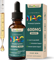 Geeoasis liposomal NAC bottle for easy daily dosing.