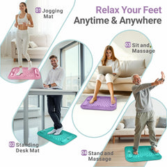 GEENOA foot massager mat with durable TPE material and BPA-free construction