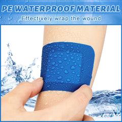 Geiserailie blue detectable latex-free bandage for allergy-conscious environments