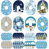 Geiserailie Christmas patches for Dexcom G7, waterproof design for swimmers and workouts.