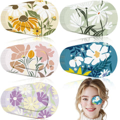 Geiserailie disposable eye patch with vintage boho flower pattern for comfortable daily wear