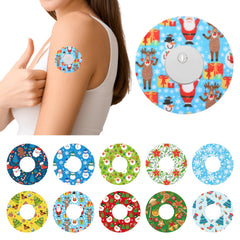 Geiserailie Libre3 Santa design patch for comfortable, holiday-ready CGM wear.