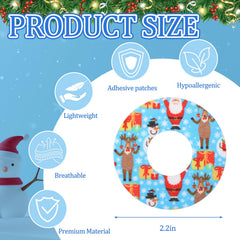 Geiserailie Libre3 snowflake patch keeps CGM secure and breathable.