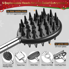 Gelibo cabezas desmontables 5 en 1 para rascar, masajear y cuidar la piel