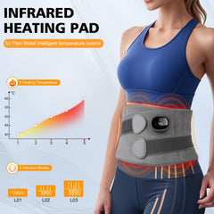 Gelpacks Direct heated back belt worn around the waist for portable heat therapy