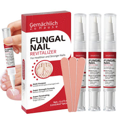 Gemächlich ZuHause Toenail Fungus Pen application close-up for precise at-home use.