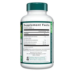 Genacol Optimum bottle with glass water demonstrates simple daily consumption.