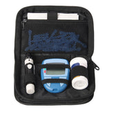 GENCAM diabetes supply case front view highlighting portable design for travel.