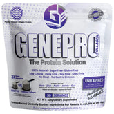 GENEPRO GEN. 3 bottle and pour highlights lactose-free gluten-free protein
