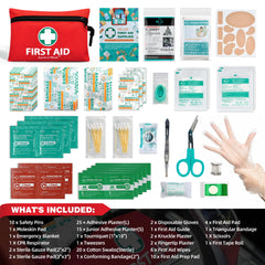 Emergency foil blanket included in the General Medi kit for warmth and protection.