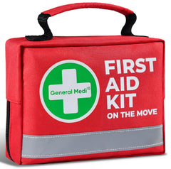 General Medi first aid kit, 150-piece compact kit for on-the-go emergencies