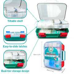 General Medi travel-ready kit in car view for road side readiness