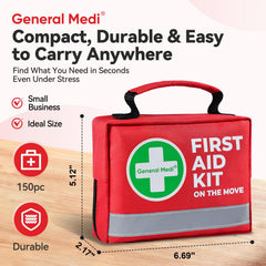 General Medi waterproof nylon outer protects contents during use