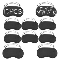 Generic blindfold with adjustable strap for secure blackout during travel.