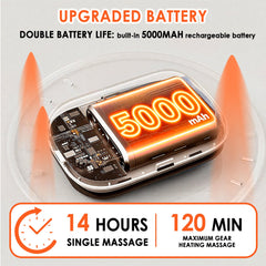Generic knee massager with 5000mAh battery supports extended on-the-go use