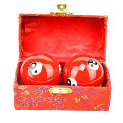 Generic Cloisonne Health Hand Balls with yin-yang pattern for stress relief and dexterity