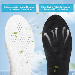 Generic Cloud Soles breathable mesh keeps feet dry during active days.