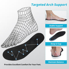Generic Cloud Soles memory foam cushioning provides soft landings and comfort.