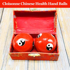 Gift box packaging with cloisonne stress balls for gifting and display