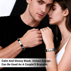 Generic Hematite bracelet for men suited for everyday, casual, and semi-formal looks.