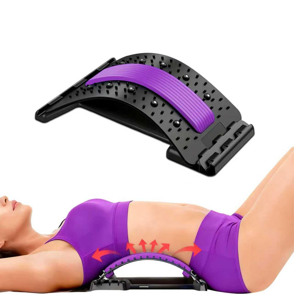 Generic Lumbar Support Board showing adjustable arc levels for personalized comfort during stretches