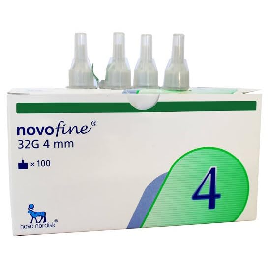 Generic Novofine 32G 4mm box with 100 ultra-thin needles for smooth handling