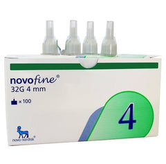 Generic Novofine 32G 4mm box with 100 ultra-thin needles for smooth handling
