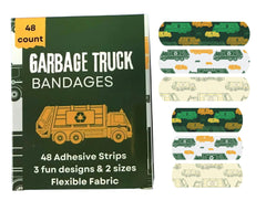 Generic sterile adhesive bandages in assorted sizes provide clean, protected coverage for minor injuries.