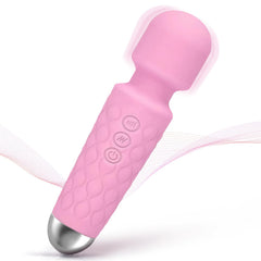 Generic Upgraded Back Massager in peach pink, compact and portable.