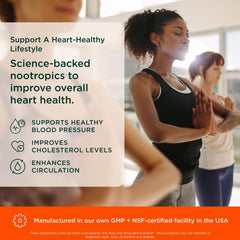 The Genius Heart Pantethine capsule highlights Pantethine with CoQ10 for daily vitality.