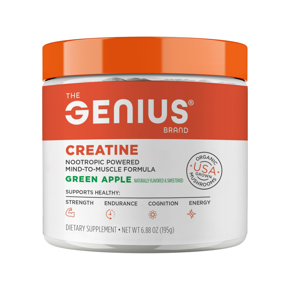 The Genius Brand Genius Creatine, envase-dispensador para dosificación rápida y conveniente