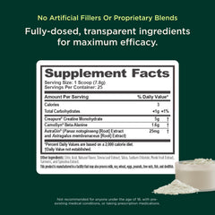 Muestra de polvo Genius Creatine, textura fina para mezclar