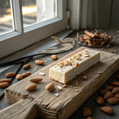 Package front of Genius Gourmet Crispy Protein Treat Vanilla Dream box highlighting keto-friendly snack.