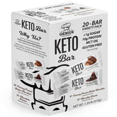 Genius Gourmet Keto Bar chocolate packaging for on-the-go keto snacking