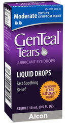 Genteal Lágrimas: envase de vidrio compacto para uso diario.