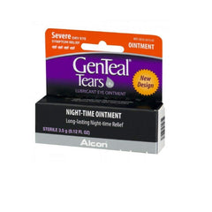 GenTeal PM night-time eye ointment provides overnight dryness relief for comfortable eyes.