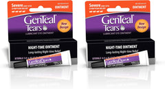 Genteal Tears Night-Time Ointment pack of 2 showing overnight eye lubrication for dry-eye symptoms.