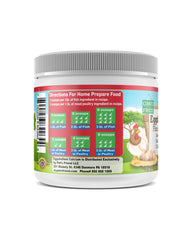Fine Eggshellent Calcium powder blends easily into pet food.
