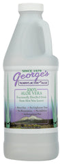 Georges Aloe bottle front view, refreshing aloe vera drink for daily hydration.