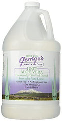 Pouring George's Aloe into a glass for a neutral-tasting beverage