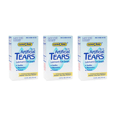 GeriCare artificial tears bottle 15ml for all-day eye moisture.