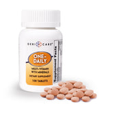 GeriCare One-Daily bottle front, convenient daily multivitamin packaging