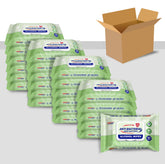 Germisept Advanced 75% alcohol wipes box front for on the go cleaning