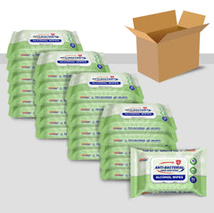 Germisept Advanced 75% alcohol wipes box front for on the go cleaning