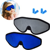 Geyoga 2-pack kids 3D sleep masks in blue and gray for deep, undisturbed rest.