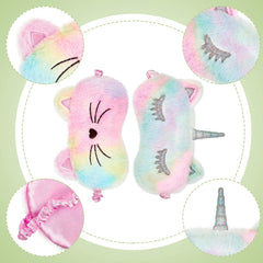 Geyoga cat sleep eye cover soft fabric provides gentle eye relaxation