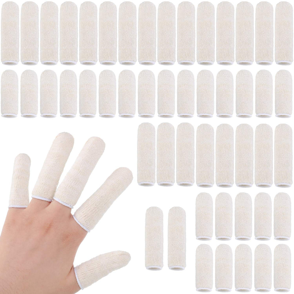 Geyoga: dedos de algodón corto 2 pulgadas, comodidad dentro de guantes.