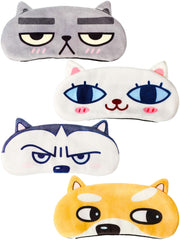 Geyoga sleeping mask with cat design blocks light for restful naps.