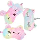 Geyoga rainbow color sleep eye cover blocks light for peaceful naps